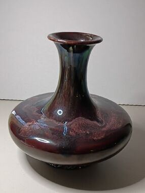 Vintage Sang-de- Boeif Royal Heager Glazed Decorative Vase